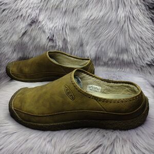 Keen Leather Mules Clog Slip On Casual Shoes Mens Size 9 Brown